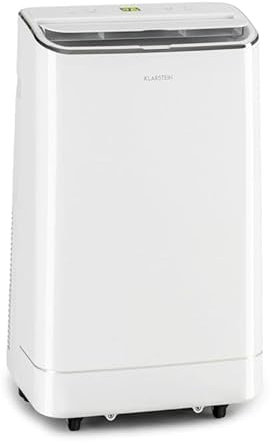 Klarstein Condizionatore Portatile 3 in 1, Condizionatore Deumidificatore Portatile Classe A, Aria Condizionata 12000 BTU/3,5kW, Climatizzatore Portatile Smart con Night Mode, Timer e Telecomando