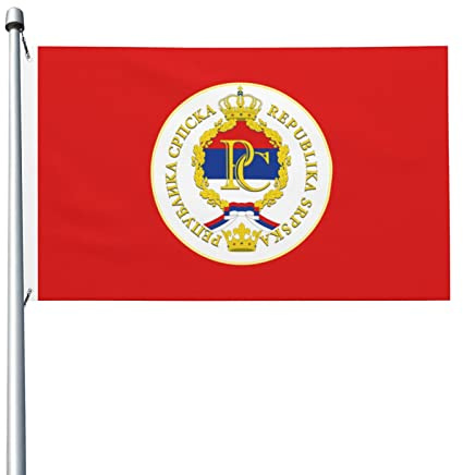 Flagge des Präsidenten der Republika Srpska, 90 x 150 cm, für den Außenbereich, Dekoration, leichtes Banner, für Zuhause, Party, Hof, 3 x 5 Flaggen