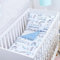 BABYSAFE Duvet Cover Cot Newborn 120 x 90 cm Duvet Cover Cot 100% Organic Cotton Oeko-Tex Certified Sheets Single Bed Baby Bedding Set Train