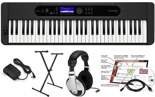 Casio CTS400 EPA Pack with Support and Learning Software, AC Adapter and Headphones