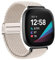 XMUXI Geflochtene Uhrenarmband Kompatibel mit Fitbit Sense 2/Sense/Fitbit Versa 4/Versa 3 Armband Damen Herren, Magnet Nylon Elastisches Ersatzarmband for Fitbit Armband, Weiß