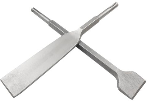 LDEXIN 2 scalpelli SDS Plus per piastrelle e scalpello piatto largo 4,9 cm per pietra in calcestruzzo, lunghezza 250 mm