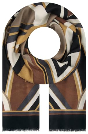 Majea Halstücher Damen Tuch Kopftuch Halstuch Schal Damen-Schal Tücher Damen Stola (880035) (schwarz 9)