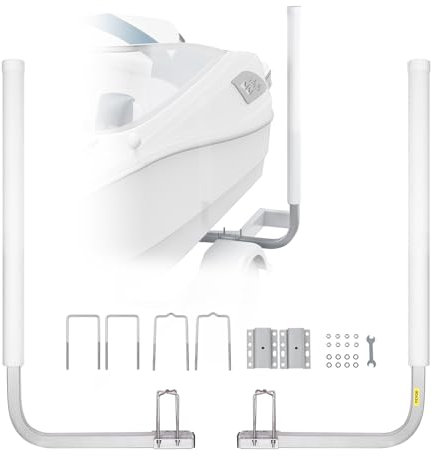 VEVOR L-Form 1,1 m Anhängerpfahl Bootsanhänger Anleitung Kurbelstütze Bootsführung, 30 cm Einstellbare Breite Boat Trailer Guide-on, Ersatzteile und Zubehör für Skiboot Fischerboot Segelbootanhänger