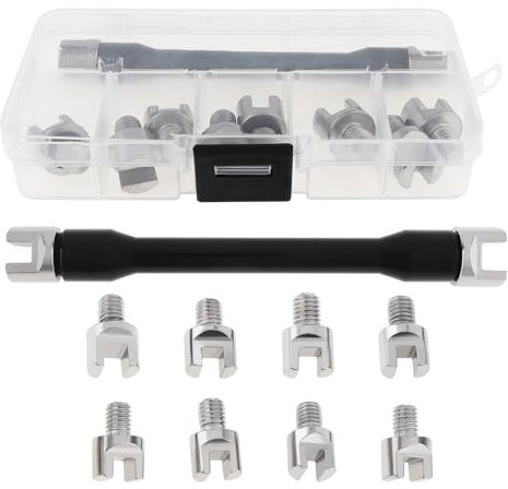 Windance Clé à rayons CNC pour roue de moto, kit d'outils de réparation de 5 à 6,8 mm, pour la plupart des motos tout-terrain