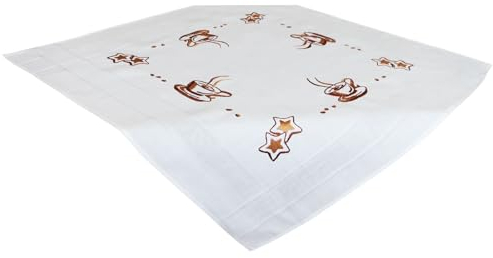 Stickpackung 80 x 80cm Mitteldecke zum Besticken (Coffee)