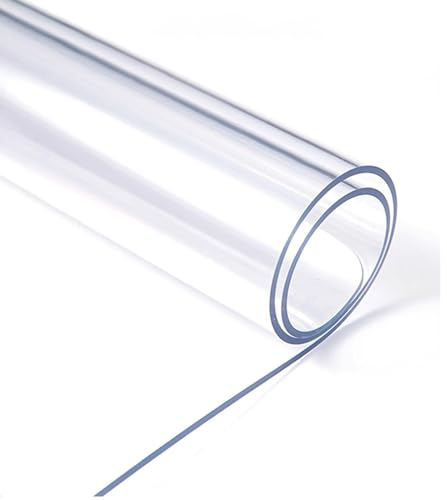 Tischfolie Durchsichtige Tischdecke Tischschutz Transparent 1mm 2mm 3mm 5mm Mehrere Größen PVC Tischschutzfolie Wasserfeste Ölbeständige Geruchlose Transparente Tischdecken Tischschutzfolie (Color :
