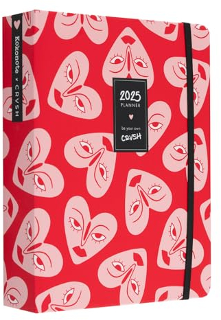 Kokonote Planer 2025 Kalender 2025 Buchkalender CRVSH Studienplaner 2025 - Terminplaner 2025 - Schulplaner 2025 Ringbuch – Wochenplaner 2025