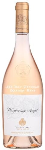 Personalised Whispering Angel Rose Wine 75cl Gift for all occasions, Customised Engraved Whispering Angel Rose Bottle, Rose Wine with Custom Engraving, Premium Alcohol Gift Ideas