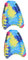 Parliky 2 Stück Aufblasbares Surfbrett Bodyboard Diffusor Schilfstäbchen Professioneller Surfbrettspaß Für Sommerkinder Surfbrett Polyester Oxford Tuch Mit Wasserdrucktuch Und PVC