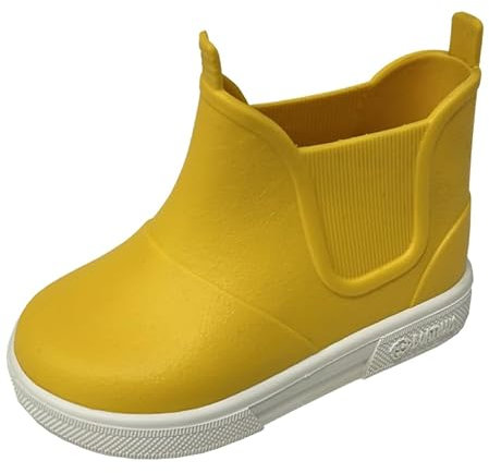 Boatilus BabyBeatly, stivali da pioggia unisex, da bambino, 100% impermeabili GIALLO tg.21