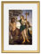 Bilder gerahmt Sandro Botticelli – Pallas und der Zentaur 1480 / Kunstdrucke von formida/Bilder Wand Dekoration (Rahmen goldfarbig, 50 x 40 cm, Gerahmt)