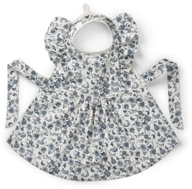 Elodie Details Baby Lätzchen mit Auffangschale - Abwaschbar - Skandinavisches Design - Wasserdicht - Garden Leo Toile