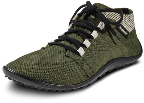 L E G U A N O - Beat - Barfußschuhe/Sneaker für Damen und Herren Unisex (Olive, EU Schuhgrößensystem, Erwachsene, Numerisch, M, 39)