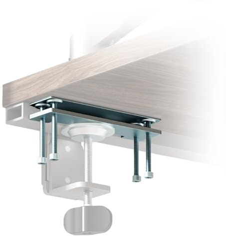 Pugala Computer Under Desk Clamp Mount, Under Table Metal Desk Accessories, Suitable for Different Tables, Adjustable