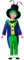 Costume da cavalletta per bambini frac con gilet collare e farfallino pantaloni ghette cappello con maschera travestimento grillo parlante carnevale feste a tema (5-7 anni)