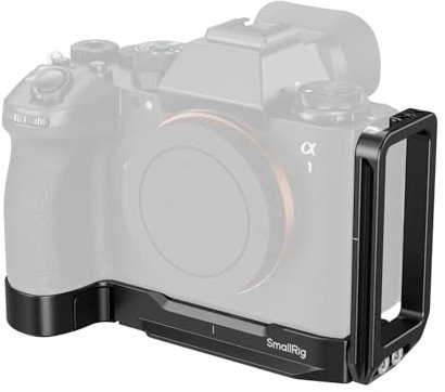SMALLRIG L-Shaped Quick Release Bracket for Sony Alpha 1 II/Alpha 9 III, Adjustable Side Plate, Vertical and Horizontal Shooting, Built-in Plate for Arca, with Slot for AirTag, 1/4-20 Screw - 5188
