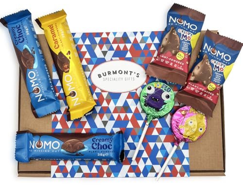 NOMO Ultimate Chocolate Selection Hamper Gift Box - Dairy Free, Egg Free, Nut Free, Gluten Free & Vegan - Hamper Exclusive To Burmont's
