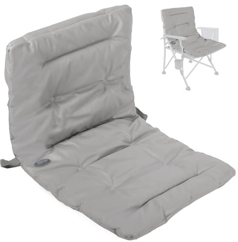 REDCAMP USB Soft Heated Seat with Padded Cushion for Camping Chair, Various Folding Chairs for Outdoor Sports Beach Picnics, Dark Drey