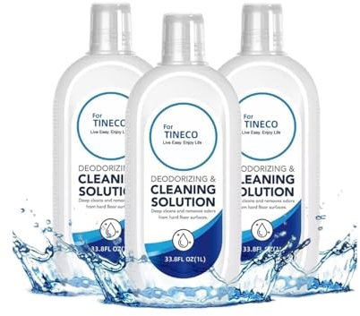 BVSWAKJ Nettoyant Multi-Surface 33,8 FL OZ*2 (2 litres) - Compatible avec Tineco Floor One S3/S5/iFloor/Breeze/S5 Combo/S7 Pro Les Aspirateurs Mouillants Et Sèche(3L Cleaning Solution)