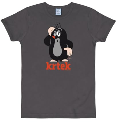 Logoshirt® Der kleine Maulwurf T-Shirt Damen & Herren | Krtek - Der kleine Maulwurf, 100% Baumwolle, lustiges Cartoon-Motiv, offiziell lizenzierter Maulwurf-Fanartikel