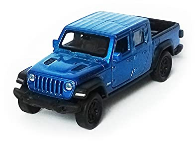 Jeep 2020 Gladiator FCA aus Metall Modellauto Modell Auto mit Rückzugmotor Spielzeugauto Welly 4-Varianten 46 (Blau-Metallic)