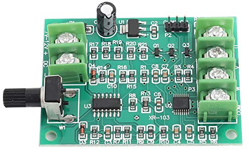 Hyuduo Bürstenlose Motortreiberplatine mit Verpolungsschutz und Überstromschutz, 9V-12V DC-Geschwindigkeitssteuermodul für Festplatten-CDROM-Motoren BLDC-Laufwerk