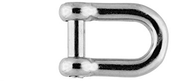 Manille droite avec vis six pans creux 5mm A4 AISI 316