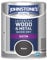 Johnstone's - Wood & Metal Paint - Satin Finish - Black - 750ml - Water Based - Non Drip & Quick Drying - Radiator Paint - Low Odour - Dry in 1-2 Hours - 8m2 Coverage per Litre