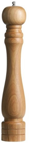 EXTRA LARGE WOOD WOODEN PEPPER MILL SALT GRINDER PROFESSIONAL 39cm