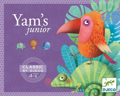 DJECO - Familienspiele Traditionelle Spiele Yams Allgemeine Klassische Spiele, Mehrfarbig (15)