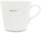 Keith Brymer Jones Tasse groß mit Schriftzug „Big Boss“, Porzellan, Super-Weiß