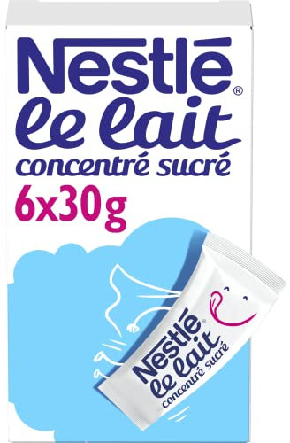 Lait concentre sucre demi ecreme NESTLE, 6 sticks, 180g