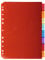 Exacompta 3908E Premium-Register für DIN A4 aus langlebigem Kunststoff 8-teilig volle Höhe 21 x 29,7 cm vollfarbig 2 x 4 Farben mit Etikettenbogen zum Beschriften Trennblätter