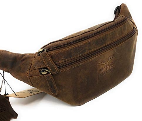 Büffelleder Bauchtasche I Herren, Damen I Echt Leder I Hüfttasche I Tracking