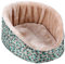 Dehner Kleintier-Kuschelbett Velvet, ca. 31 x 25 x 13 cm, Nylon/Plüsch, rosé/türkis/grau