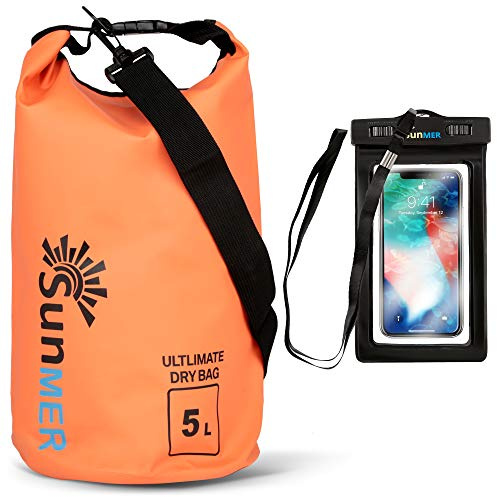 SUNMER Waterproof Dry Bag with Waterproof Phone Case