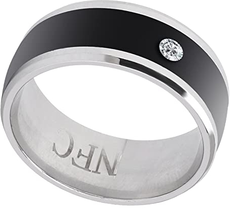 Smart Ring, Keine Gebühr und Tiefe Wasserdicht Universal Wear Smart Ring, Magic Wearable Device Universal Ring für Mobiltelefon(size11)