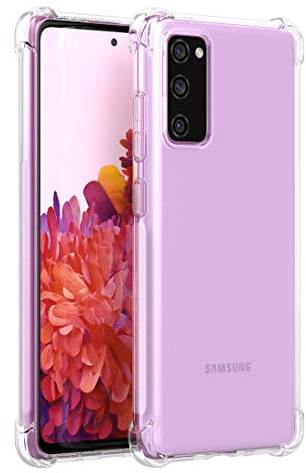 Cresee Coque pour Samsung Galaxy S20 FE / S20 FE 5G, Coins Renforcés Étui Housse de Protection Transparent Antichoc Souple TPU Bumper pour S20 FE (Fan Edition) Transparent