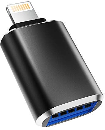 Iphone OTG Flash Adapter Lightning Male to USB Female Cable Dongle for Apple Ipad Air Camera Card Reader Mouse Keyboard U Disk Drive Hub MIDI Compatible for 14 13 12 11 Pro Max Mini 8 7Plus XR X XS SE
