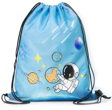 Zeayebsr Sac à dos à Cordon pour Enfants -Sac de Sport et de Sport étanche Plage Natation École Voyage Sac à dos Cadeau d'Anniversaire avec Poche Zippée,sac piscine enfant,sac piscine