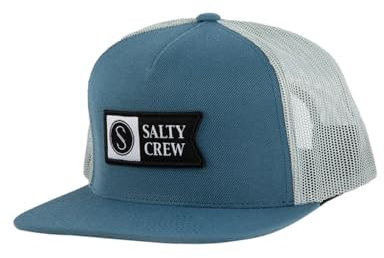 Salty Crew Alpha Twill-Trucker-Mütze, Schiefer, Blau, Einheitsgröße