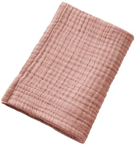 Serviette de Bain 50x90 cm - Serviette Toilette Gaze de Coton Rose