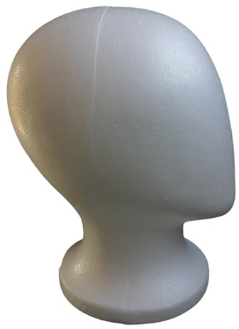 Foam Perücke Head - Feindliche Schaufensterpuppe Display Stand, Schaumstoff -Perückenhalter zum Styling, tragbares Haarstückmodell, stabiler Hutstand | Salon -Reise -Kosmetik -Display -Werkzeug für Pe