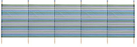 Yello WBL 6 Pole Extra Tall Stripes Windbreak - Green