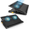 Targus 17 Dual Fan Lap Chill Mat Plus - Ergonomic Neoprene Laptop Cooler, Heat Protection, Dual-fan Heat Dispersion, 4 Port USB Hub, Black
