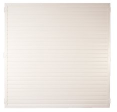 Kunststoff-Zaun als Sichtschutz-Zaun im Garten mit dem Maß 180 x 180 cm (Breite x Höhe) München aus UV-beständigen Fensterkunststoff - weiß