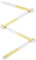 BMI 982980200 Holzgliedermaßstab aus Buchenholz, Gliederstärke 3 mm, Weiß, Gelb