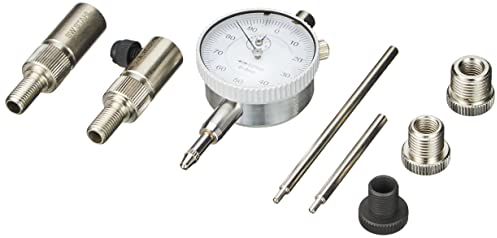 SW-Stahl 26118L OT- und Zündzeitpunkt-Einstellsatz, 8-teilig I Messuhr für Motorräder I Zündkerzenadapter-Set I Motorabstimmungswerkzeug