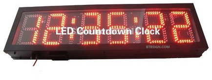 20,3?cm HH: mm: SS rot LED Countdown Uhr LED Race Timing Uhr LED Wanduhr mit Count Up/Down Timer Multifunktions-Uhr/Timer f?r Horse Racing Timing
